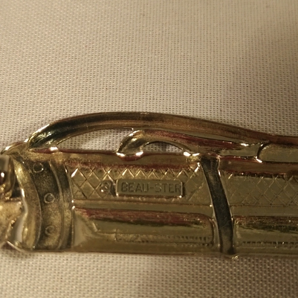 Beaucraft sterling golf bag and clubs pin - Picture 2 of 4
